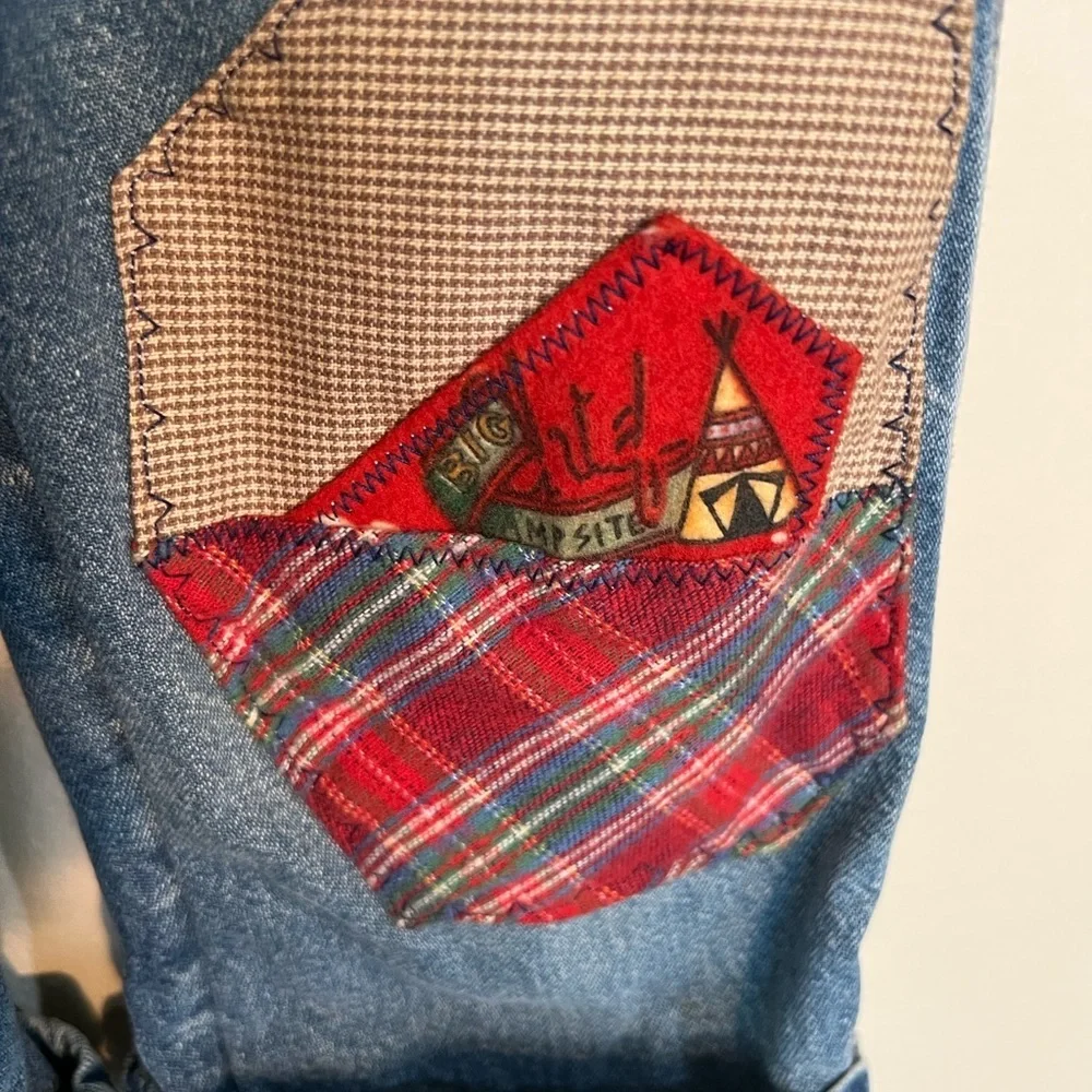 Vintage Kids Twice Upon a Time Denim Overalls with Patches​